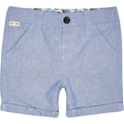 Mini boys blue shorts